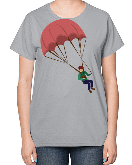 all in one 07# - parachute-  Ladies T-Shirt