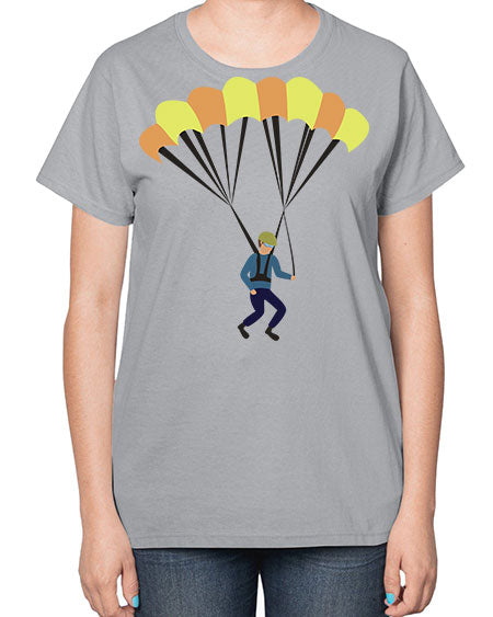 all in one 08# - parachute-  Ladies T-Shirt