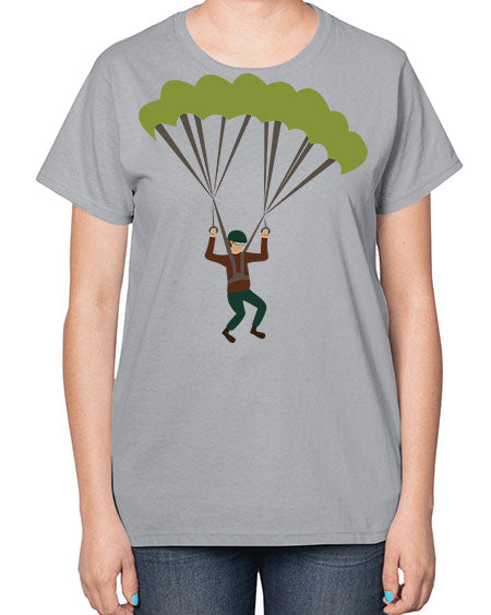 all in one 11# - parachute-  Ladies T-Shirt