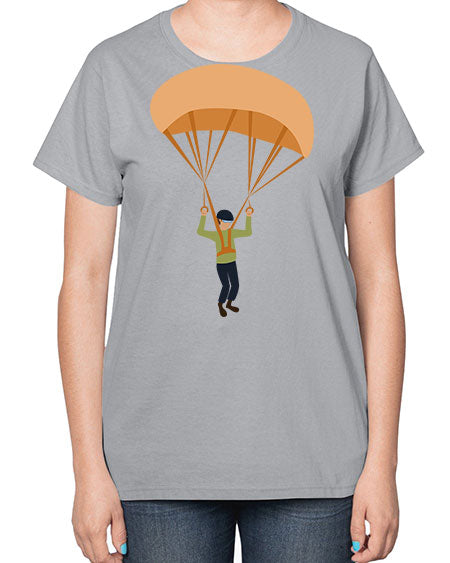 all in one 13# - parachute-  Ladies T-Shirt