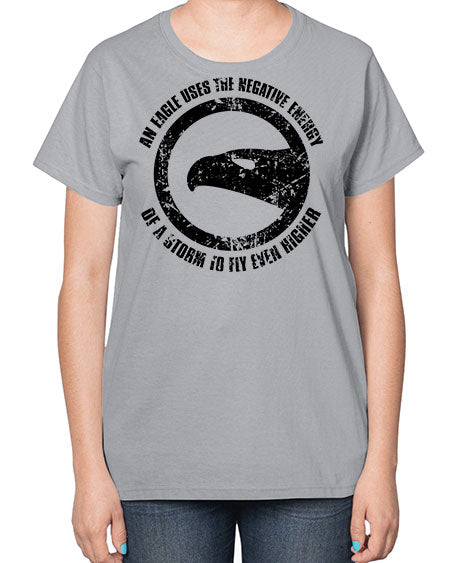 an eagle uses the negative energy 5# - birds-  Ladies T-Shirt