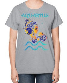 aquarius 13# - aquarius-  Ladies T-Shirt