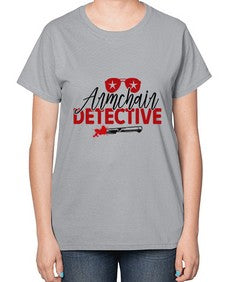armchair detective 238# - true crime-  Ladies T-Shirt
