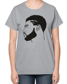 beardman 52# - black boys or men-  Ladies T-Shirt