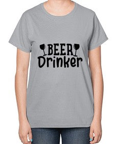 beer drinker 46# - beer-  Ladies T-Shirt