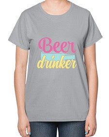 beer drinker 47# - beer-  Ladies T-Shirt