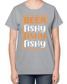 beer fishy fishy fishy 645# - beer-  Ladies T-Shirt