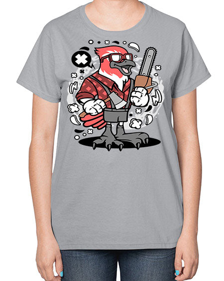 bird lumberjack 17# - birds-  Ladies T-Shirt
