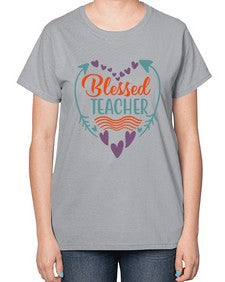 blessed teacherrr 634# - teacher-  Ladies T-Shirt