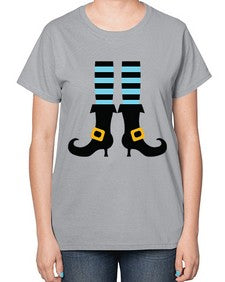 bluewitchlegs 47# - witch-  Ladies T-Shirt