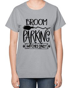 broom parking witches only 46# - witch-  Ladies T-Shirt