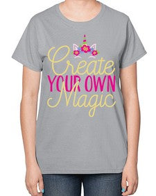 create your own magic 82# - unicorn-  Ladies T-Shirt