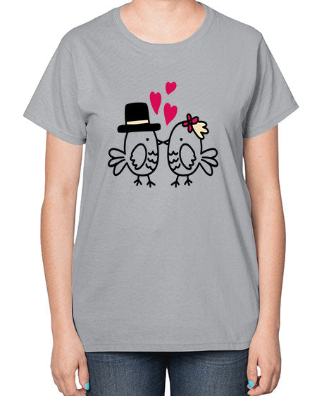 cute little birds 29# - birds-  Ladies T-Shirt