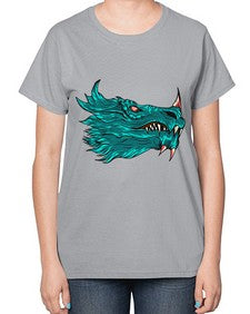 dragon 186# - dragon-  Ladies T-Shirt