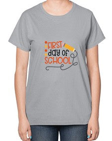 first day of school 113# - first grade-  Ladies T-Shirt