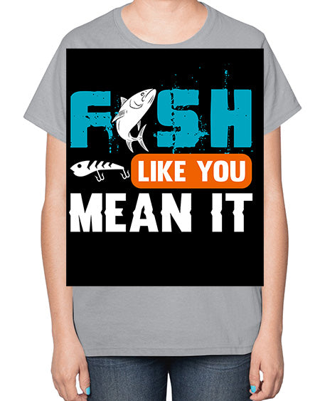 fish like you mean it png 58# - shark-fish-  Ladies T-Shirt