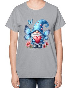 gnome with butterfly 01# - gnome-  Ladies T-Shirt