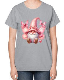 gnome with butterfly 02# - gnome-  Ladies T-Shirt