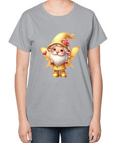 gnome with butterfly 05# - gnome-  Ladies T-Shirt