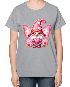 gnome with butterfly 08# - gnome-  Ladies T-Shirt