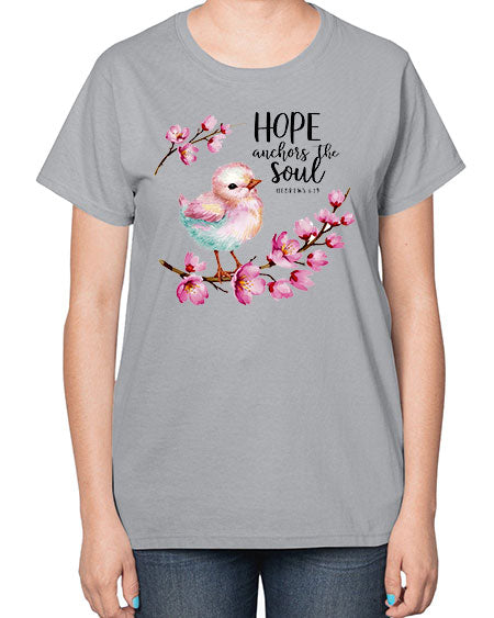 hope anchors the soul 41# - birds-  Ladies T-Shirt