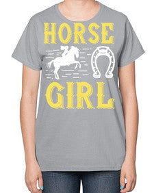horse girl Style 51# - horse-  Ladies T-Shirt