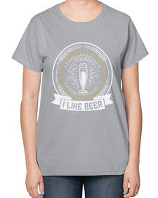 i like beer 1121# - beer-  Ladies T-Shirt