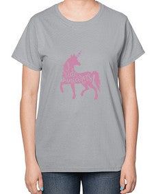 i ride unicorns 188# - unicorn-  Ladies T-Shirt