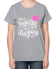im a unicorn in disguise 229# - unicorn-  Ladies T-Shirt