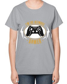 im the ultimate gamer 122# - video games-  Ladies T-Shirt