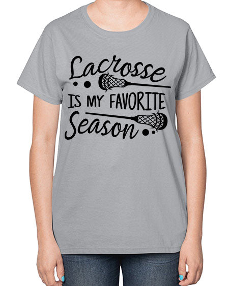 lacrosse is my favorite season 14# - lacrosse-  Ladies T-Shirt