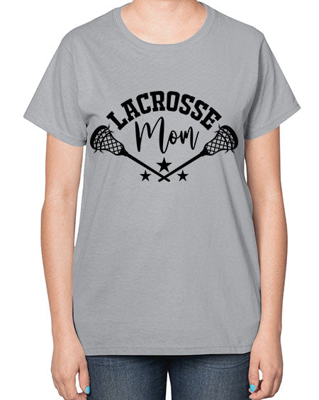 lacrosse mom 9# - lacrosse-  Ladies T-Shirt