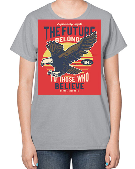 legendary eagle 55# - birds-  Ladies T-Shirt