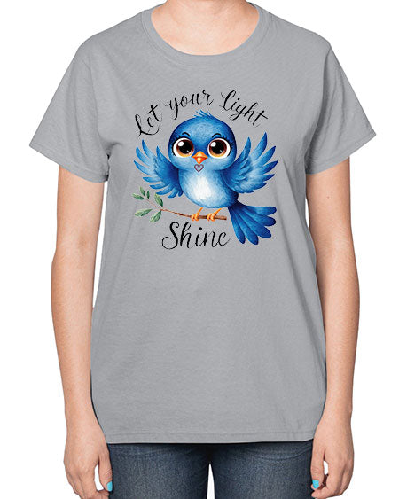 let your light shine 61# - birds-  Ladies T-Shirt
