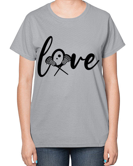 love 4# - lacrosse-  Ladies T-Shirt