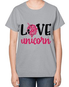 love unicorn 274# - unicorn-  Ladies T-Shirt