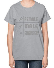 male female engineer 1084# - engineer-  Ladies T-Shirt