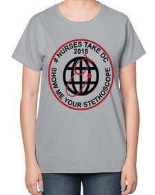 nurse takes dc design 1200# - nurse-  Ladies T-Shirt