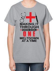 nurse tshirt png 1221# - nurse-  Ladies T-Shirt