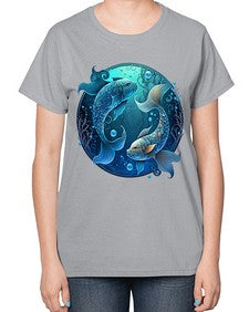 pisces 364# - pisces-  Ladies T-Shirt