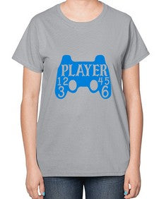 player 39# - video games-  Ladies T-Shirt