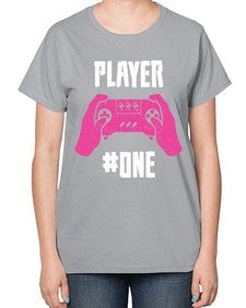 player one 147# - video games-  Ladies T-Shirt