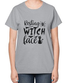 resting witch face 24# - witch-  Ladies T-Shirt