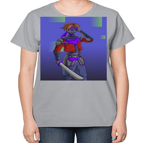 robber bring knife156# - anime-  Ladies T-Shirt