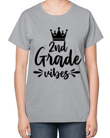 second Grade vibes 838# - second grade-  Ladies T-Shirt