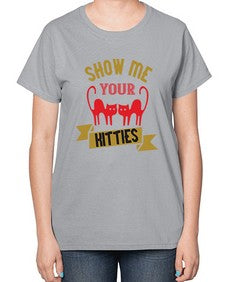 show me your kitties Style 115# - cats-  Ladies T-Shirt