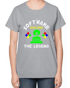 software developer the legend 16# - computer-  Ladies T-Shirt