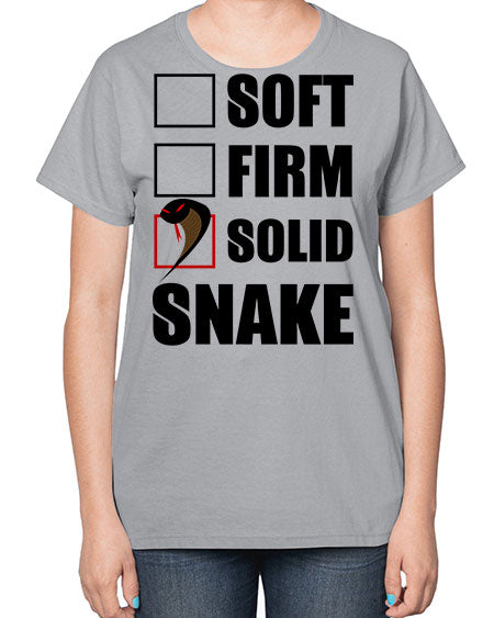 solid snake - snake-  Ladies T-Shirt