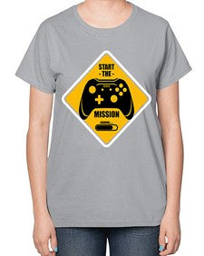 start the mission 152# - video games-  Ladies T-Shirt
