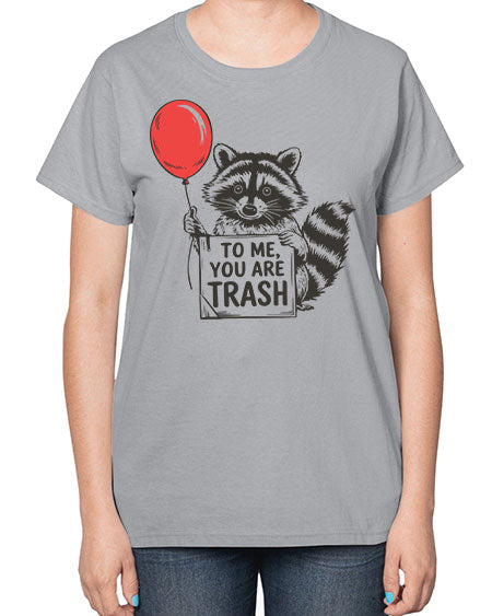 stay trashy with texture 65# - raccoon-  Ladies T-Shirt